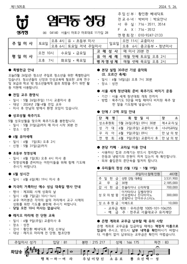 지극히 거룩하신 삼위일체 대축일