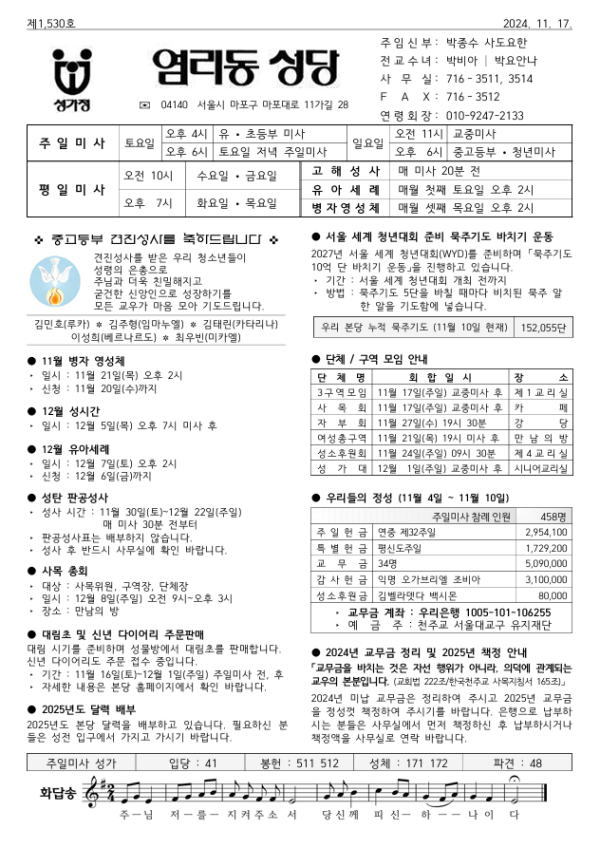 연중 제33주일/세계 가난한 이의 날