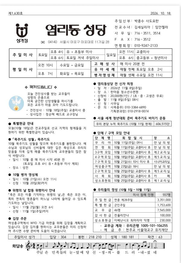 전교주일 / 견진성사
